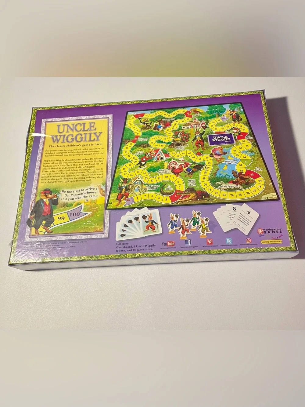 NIB Uncle Wiggily Board Game Winning Moves Classic Kids Game Sealed Disclaimer